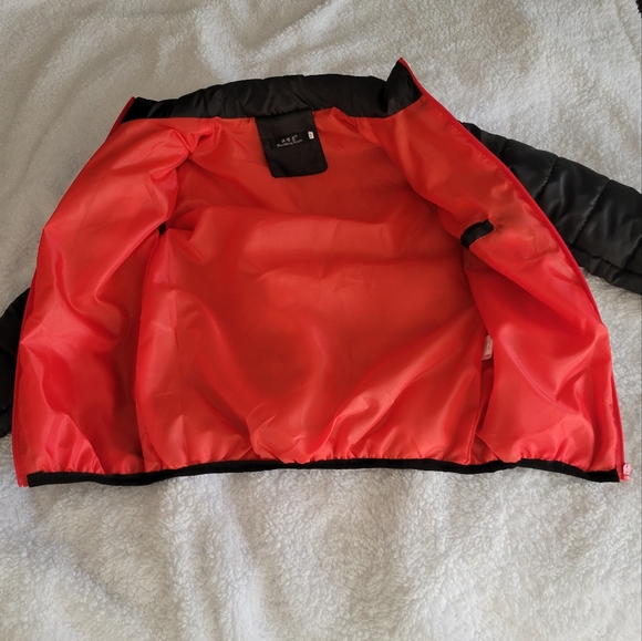 Han Ming Xuan Puff Jacket Gray and Red - Picture 3 of 4